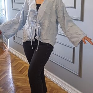 Püskül Detaylı Kimono