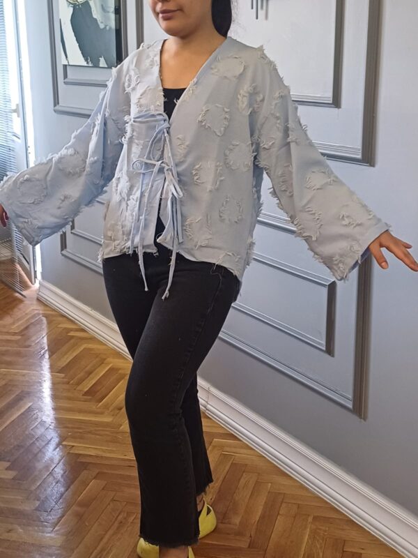 Püskül Detaylı Kimono